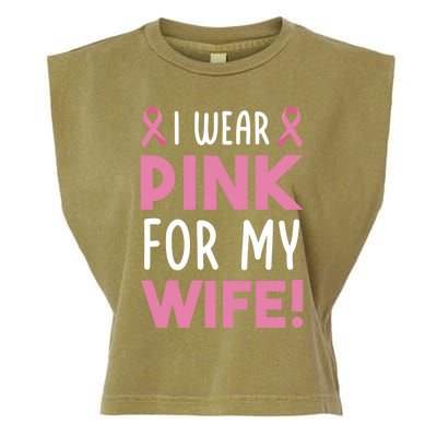 Breast Cancer Awarness Wife Breast Cancer Survivor Gift Garment-Dyed Women's Muscle Tee