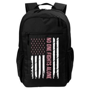 Breast Cancer Awareness Pink Ribbon USA American Flag Daily Commute Backpack