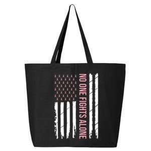 Breast Cancer Awareness Pink Ribbon USA American Flag 25L Jumbo Tote