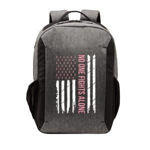 Breast Cancer Awareness Pink Ribbon USA American Flag Vector Backpack