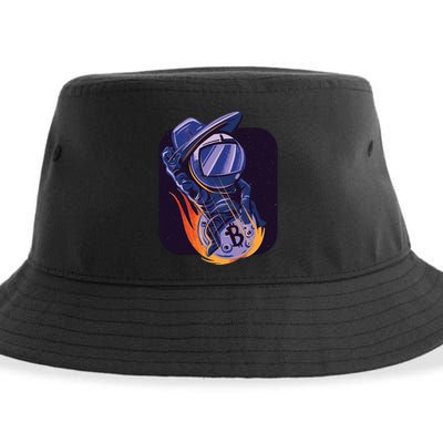 Bitcoin Cowboy Astronaut Sustainable Bucket Hat
