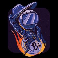 Bitcoin Cowboy Astronaut Button