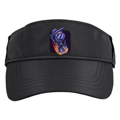 Bitcoin Cowboy Astronaut Adult Drive Performance Visor