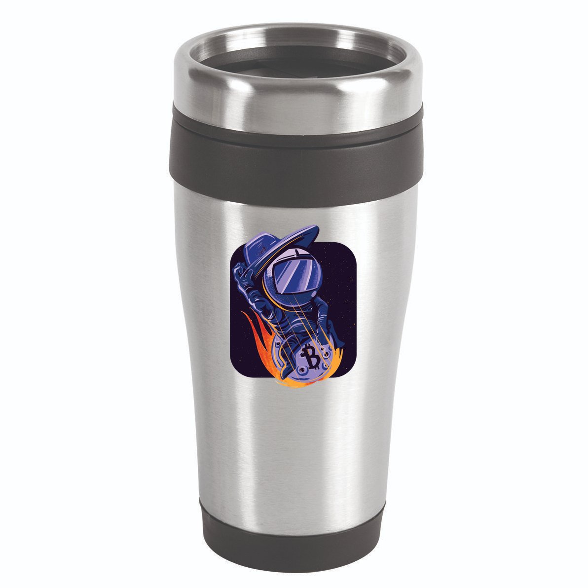 Bitcoin Cowboy Astronaut 16oz Travel Tumbler