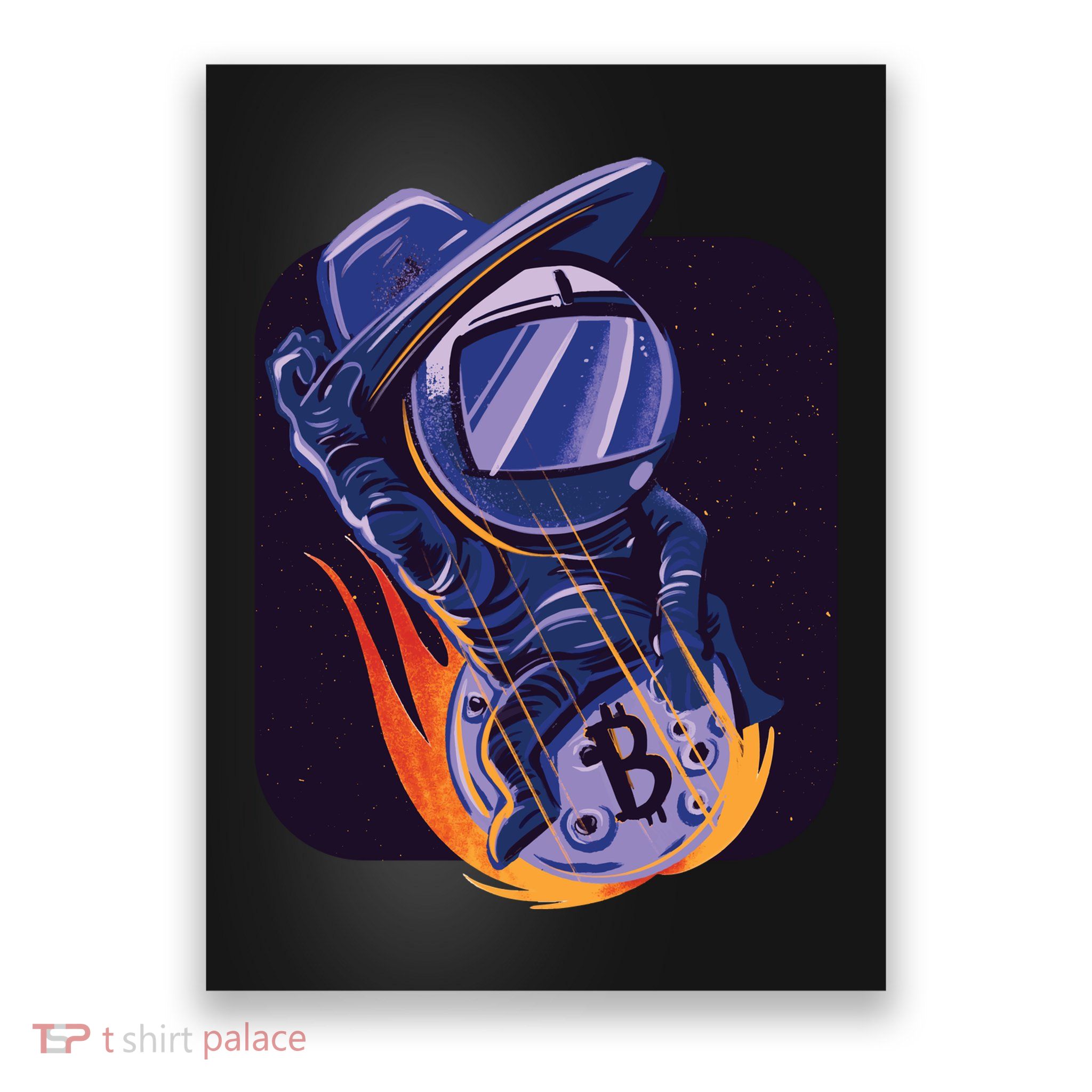 Bitcoin Cowboy Astronaut Poster