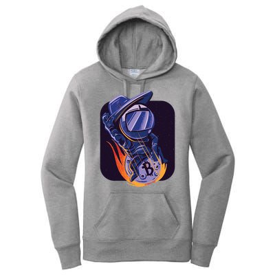 Bitcoin Cowboy Astronaut Women's Pullover Hoodie