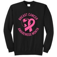 Breast Cancer Awareness Month Day Pink Ribbon Gift Sweatshirt