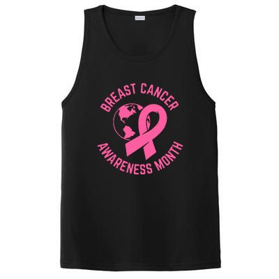 Breast Cancer Awareness Month Day Pink Ribbon Gift PosiCharge Competitor Tank