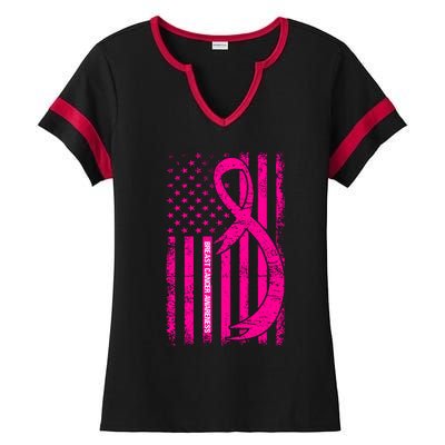 Breast Cancer Awareness T Ladies Halftime Notch Neck Tee