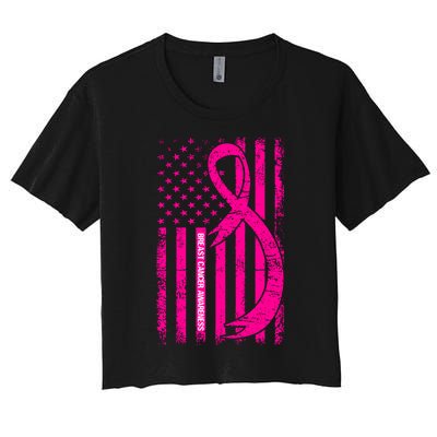 Breast Cancer Awareness T Women's Crop Top Tee