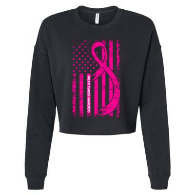 Breast Cancer Awareness T Cropped Pullover Crew