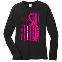 Breast Cancer Awareness T Ladies Long Sleeve Shirt