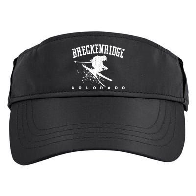 Breckenridge Colorado Alpine Snow Skiing Rocky Mountains Gift Adult Drive Performance Visor