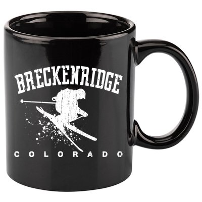 Breckenridge Colorado Alpine Snow Skiing Rocky Mountains Gift 11oz C Handle Ceramic Mug