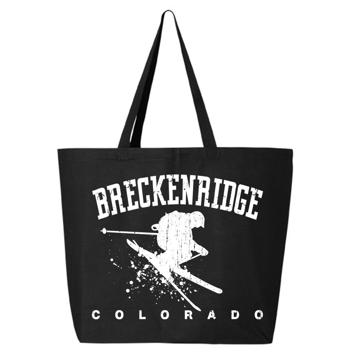 Breckenridge Colorado Alpine Snow Skiing Rocky Mountains Gift 25L Jumbo Tote