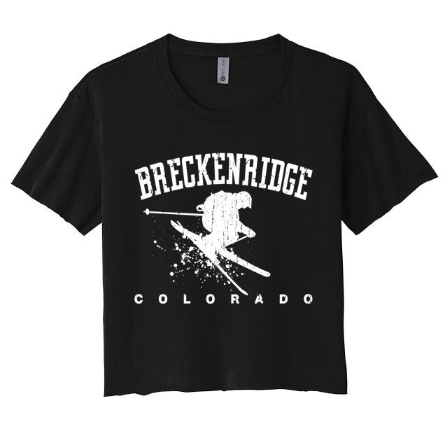 Breckenridge Colorado Alpine Snow Skiing Rocky Mountains Gift Crop Top