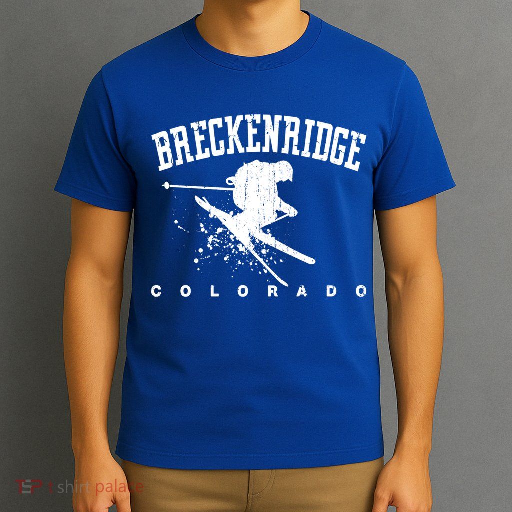 Breckenridge Colorado Alpine Snow Skiing Rocky Mountains Gift T-Shirt