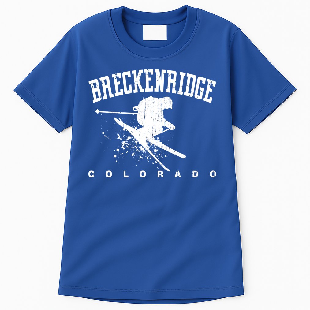Breckenridge Colorado Alpine Snow Skiing Rocky Mountains Gift Tall T-Shirt