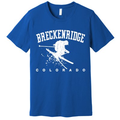 Breckenridge Colorado Alpine Snow Skiing Rocky Mountains Gift Premium T-Shirt