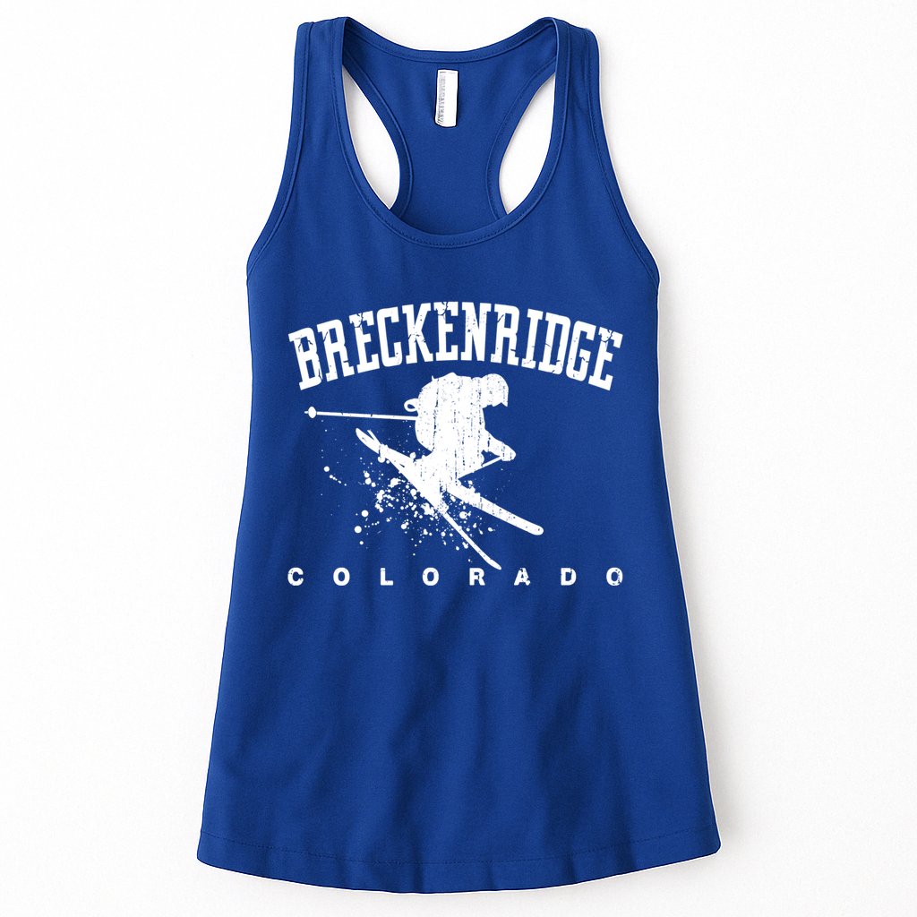 Breckenridge Colorado Alpine Snow Skiing Rocky Mountains Gift Womens Tank Top