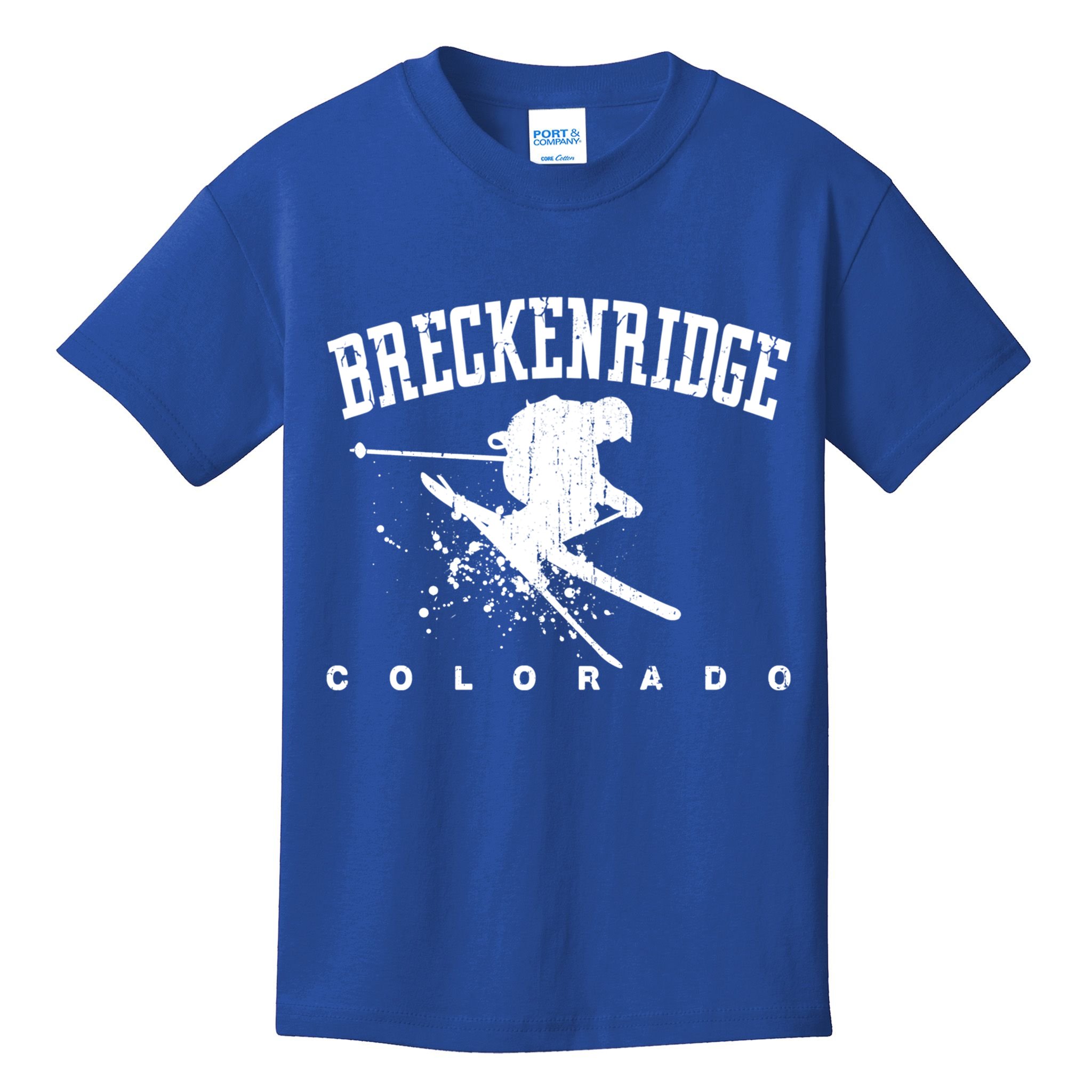 Breckenridge Colorado Alpine Snow Skiing Rocky Mountains Gift Kids T-Shirt