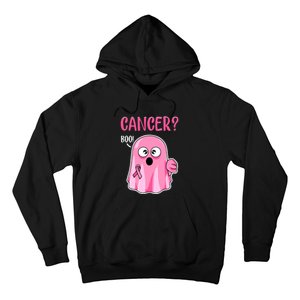 Breast Cancer Awareness October Pink Halloween Cute Boo Gift Hoodie