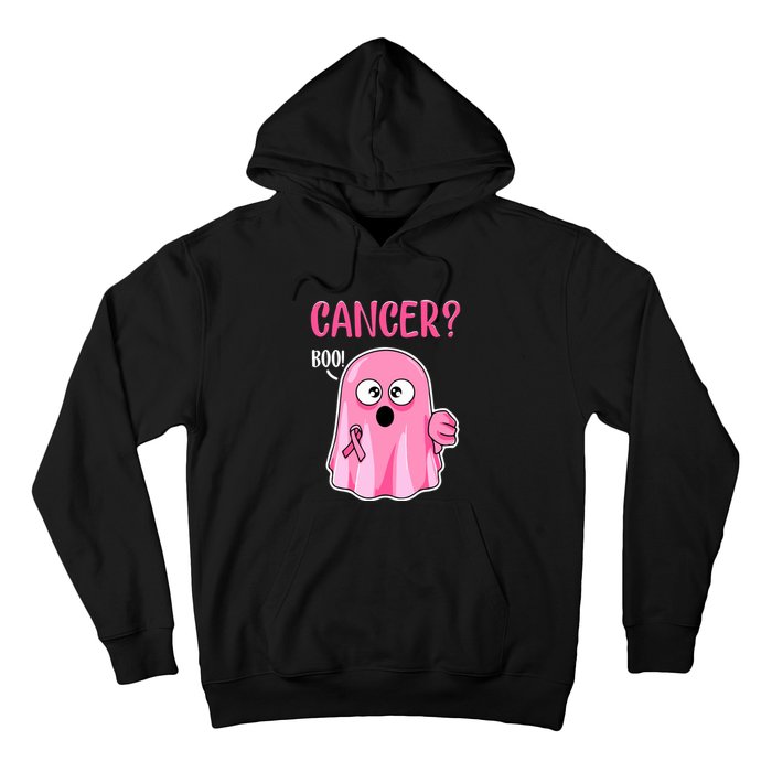 Breast Cancer Awareness October Pink Halloween Cute Boo Gift Hoodie