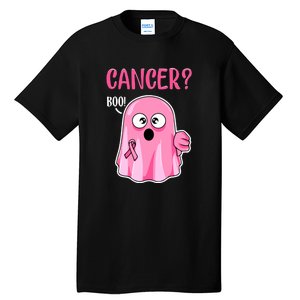 Breast Cancer Awareness October Pink Halloween Cute Boo Gift Tall T-Shirt