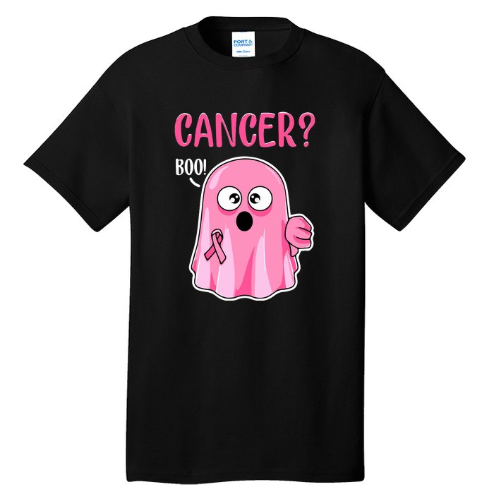 Breast Cancer Awareness October Pink Halloween Cute Boo Gift Tall T-Shirt