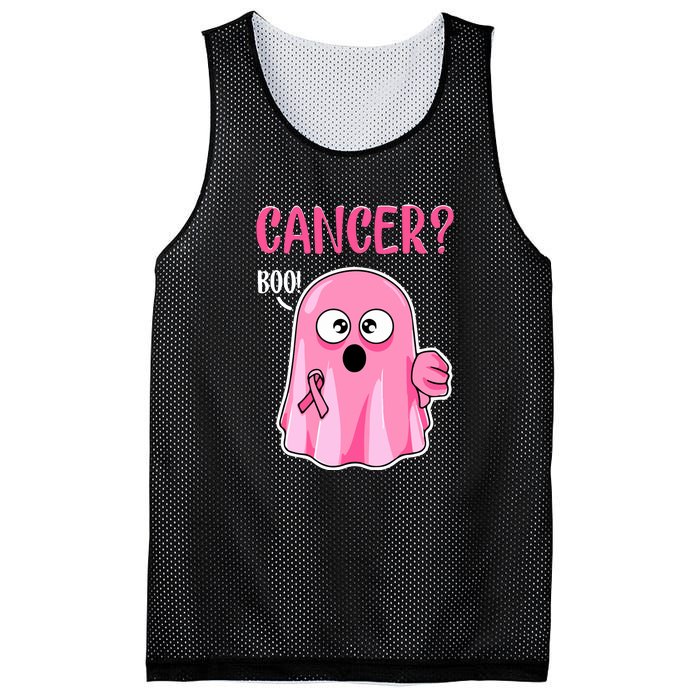 Breast Cancer Awareness October Pink Halloween Cute Boo Gift Mesh Reversible Basketball Jersey Tank