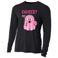 Breast Cancer Awareness October Pink Halloween Cute Boo Gift Cooling Performance Long Sleeve Crew