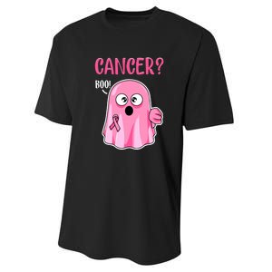 Breast Cancer Awareness October Pink Halloween Cute Boo Gift Performance Sprint T-Shirt