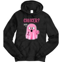 Breast Cancer Awareness October Pink Halloween Cute Boo Gift Tie Dye Hoodie