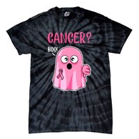 Breast Cancer Awareness October Pink Halloween Cute Boo Gift Tie-Dye T-Shirt