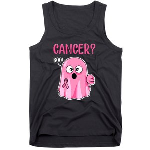 Breast Cancer Awareness October Pink Halloween Cute Boo Gift Tank Top