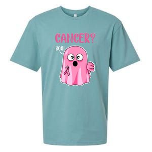 Breast Cancer Awareness October Pink Halloween Cute Boo Gift Sueded Cloud Jersey T-Shirt