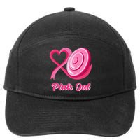 Breast Cancer Awareness Game Day Pink Disc Golf Sport Lover 7-Panel Snapback Hat