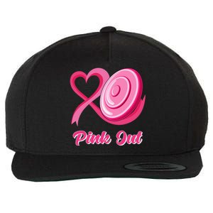 Breast Cancer Awareness Game Day Pink Disc Golf Sport Lover Wool Snapback Cap