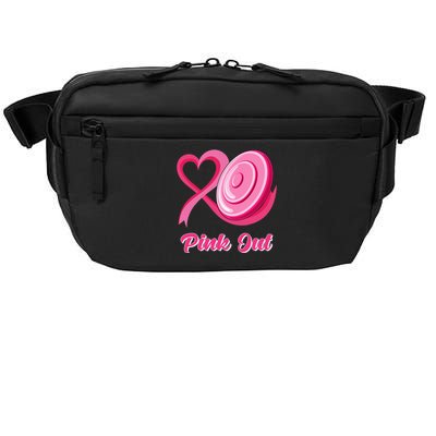 Breast Cancer Awareness Game Day Pink Disc Golf Sport Lover Crossbody Pack