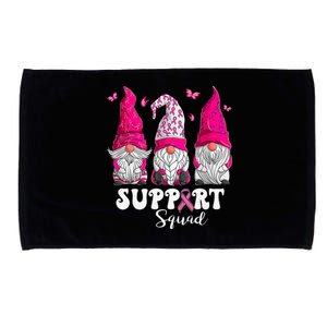 Breast Cancer Awareness For Women Gnomes Support Squad Microfiber Hand Towel