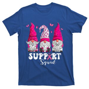 Breast Cancer Awareness For Women Gnomes Support Squad T-Shirt