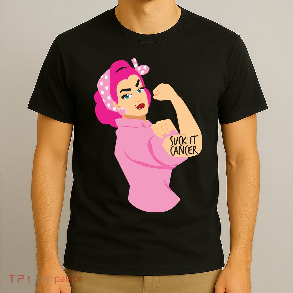 Breast Cancer Awareness Quotes Suck It Cancer Support Squad T-Shirt