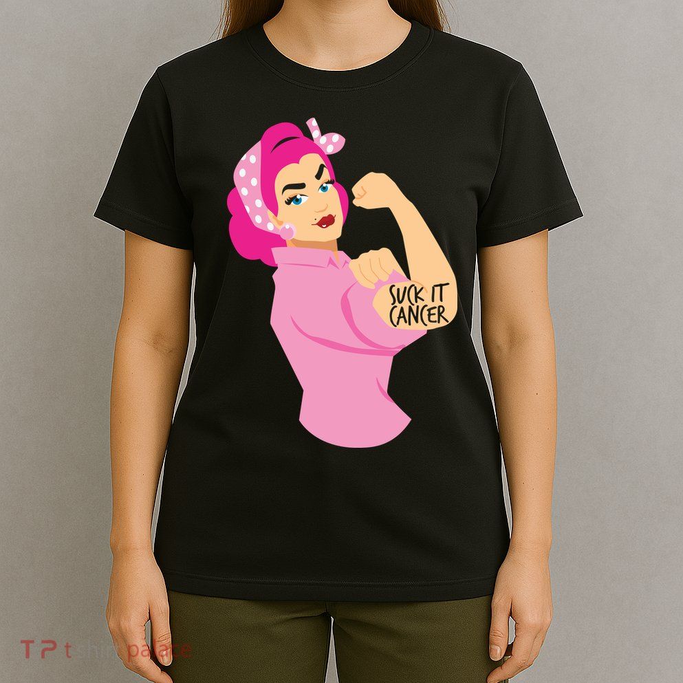 Breast Cancer Awareness Quotes Suck It Cancer Support Squad T-Shirt
