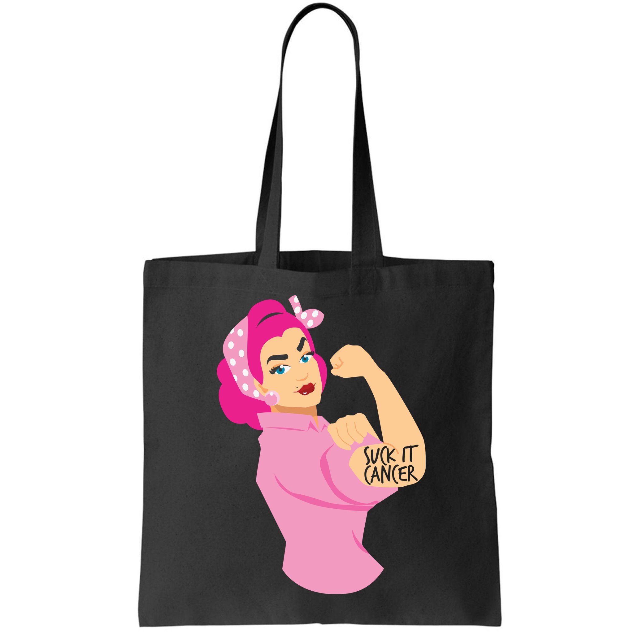 Breast Cancer Awareness Quotes Suck It Cancer Support Squad Bag