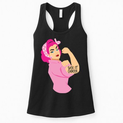 Breast Cancer Awareness Quotes Suck It Cancer Support Squad Womens Tank Top