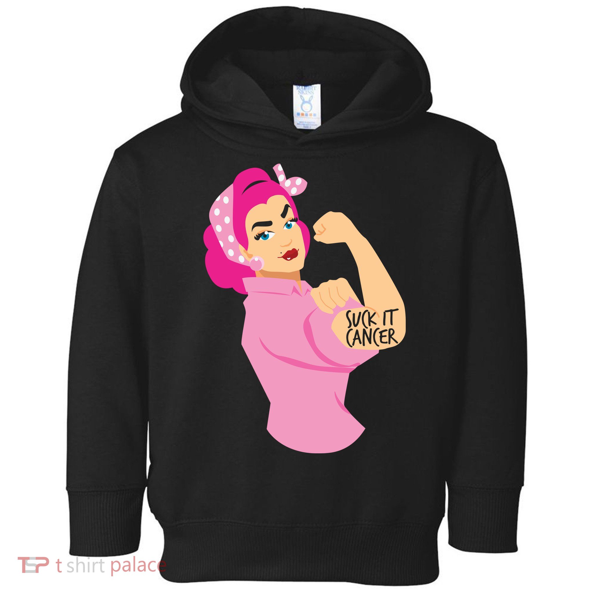 Breast Cancer Awareness Quotes Suck It Cancer Support Squad Toddler Hoodie