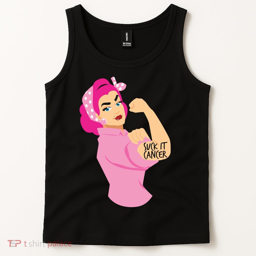 Breast Cancer Awareness Quotes Suck It Cancer Support Squad Tank Top