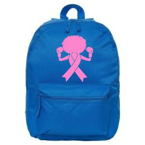 Breast Cancer Awareness Pink Afro Breast Cancer Warrior Gift 16 in Basic Backpack