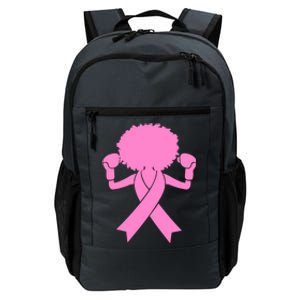 Breast Cancer Awareness Pink Afro Breast Cancer Warrior Gift Daily Commute Backpack