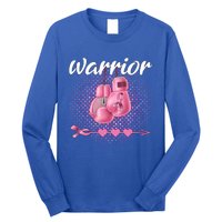 Breast Cancer Awareness Pink Boxing Gloves Warrior Cute Gift Long Sleeve Shirt